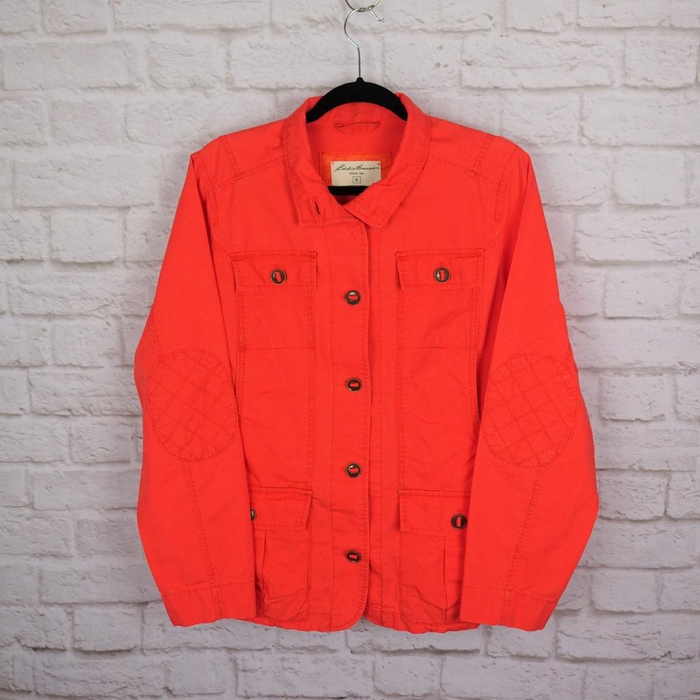 Eddie Bauer Red Hiking Jacket Windbreaker XL